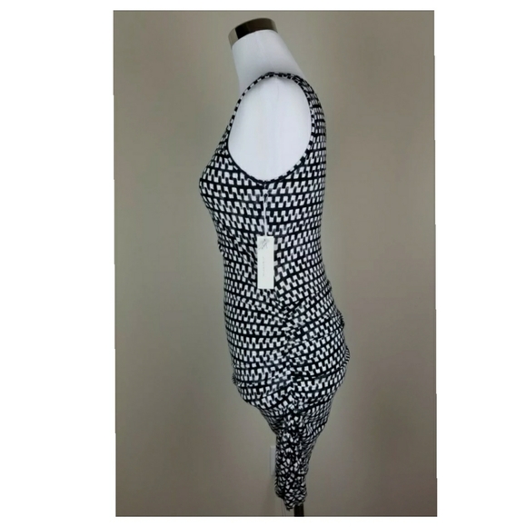 TART MATERNITY Ruched V-Neck Sleeveless Tank Dress - Picture 3 of 5